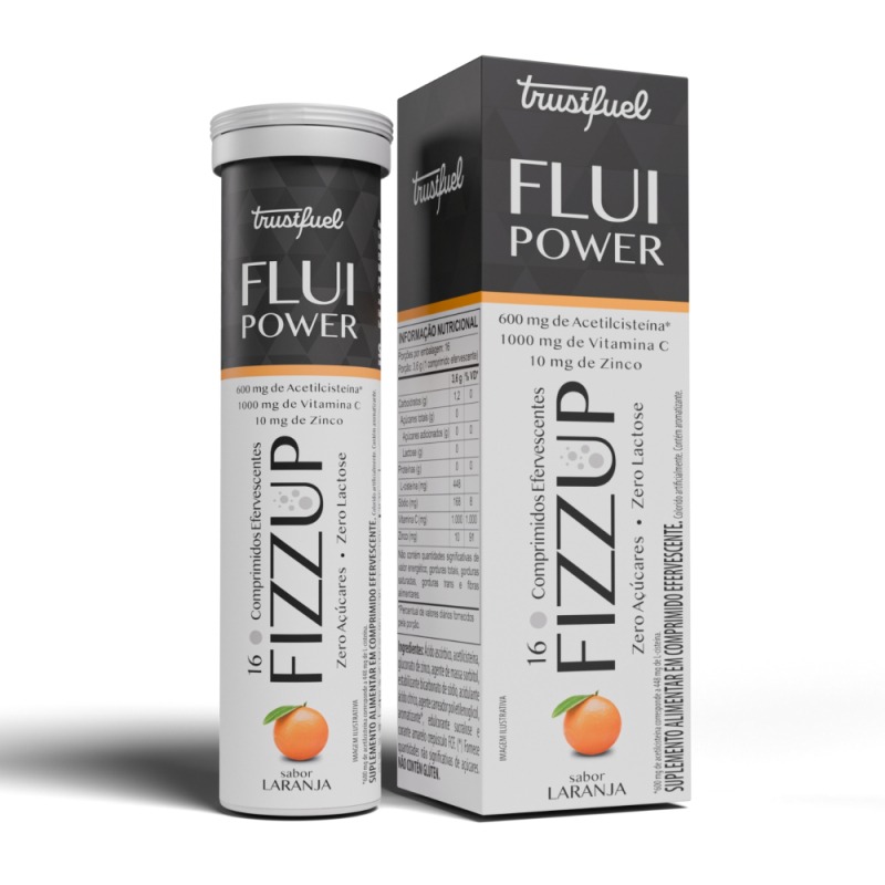 FIZZ UP FLUIPOWER - Vitamina C + NAC + Zinco  -16 COMP EFERVESCENTES