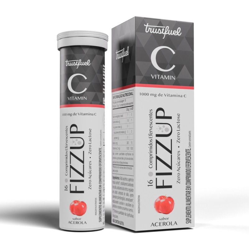 FIZZ UP VITAMINA C 1000mg - SABOR ACEROLA - 16 COMPRIMIDOS EFERVESCENTES FIZZ UP VITAMINA C 1000mg - SABOR ACEROLA - 16 COMPRIMIDOS EFERVESCENTES