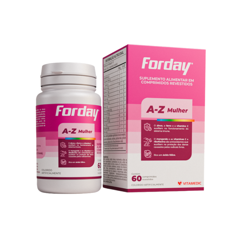 Forday A-Z Mulher - 60 comprimidos Forday A-Z Mulher - 60 comprimidos