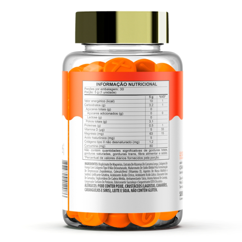 GOALMY GUMMIES FLEXFUEL - COLÁGENO, CÚRCUMA & ÁCIDO HIALURÔNICO - ORANGE