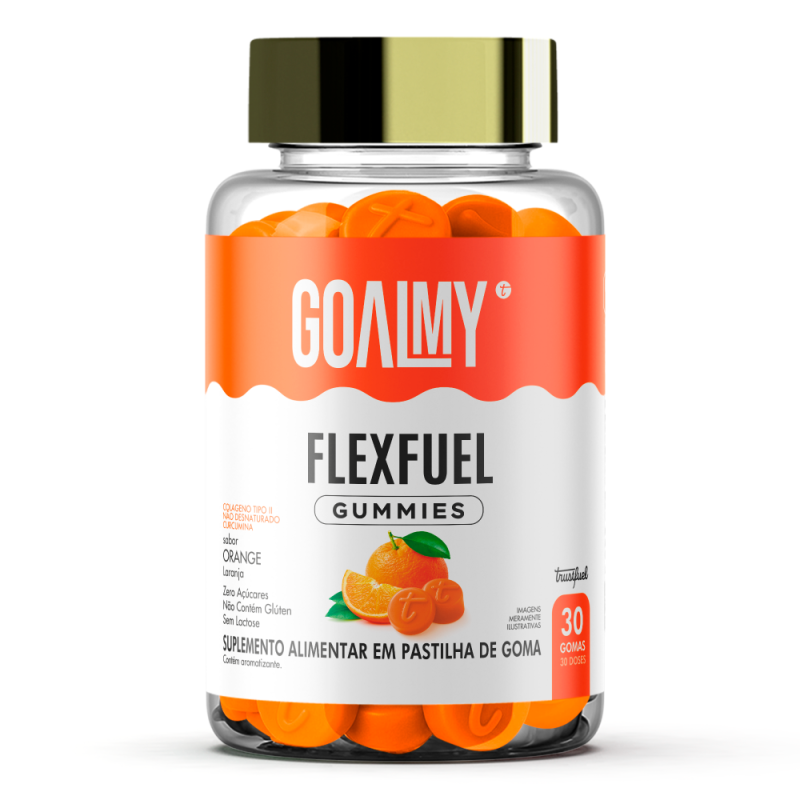 GOALMY GUMMIES FLEXFUEL - COLÁGENO, CÚRCUMA & ÁCIDO HIALURÔNICO - ORANGE