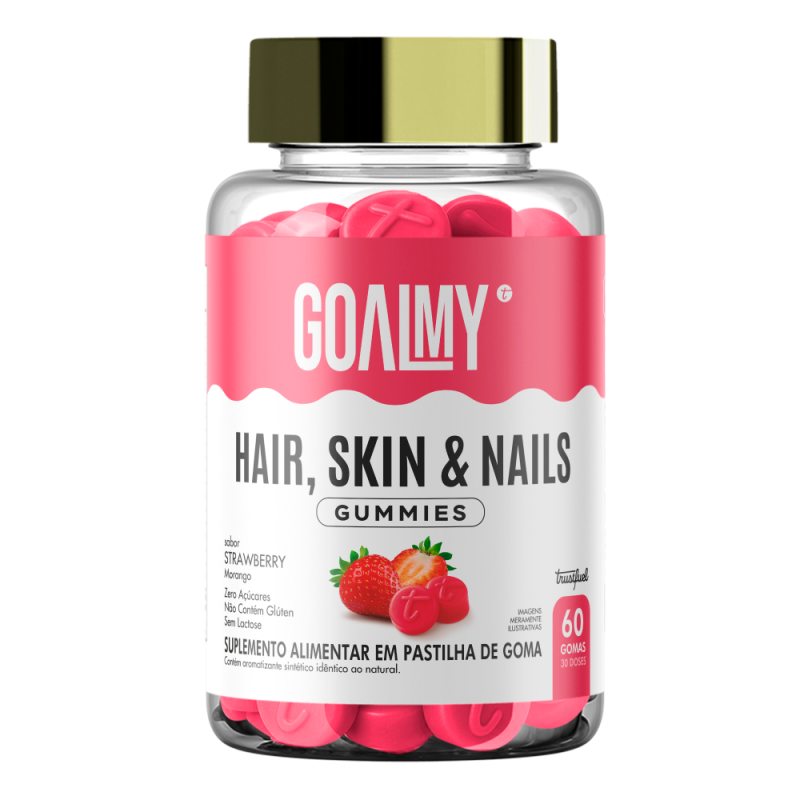 GOALMY GUMMIES HAIR, SKIN AND NAILS - STRAWBERRY - 60 GOMAS GOALMY GUMMIES HAIR, SKIN AND NAILS - STRAWBERRY - 60 GOMAS