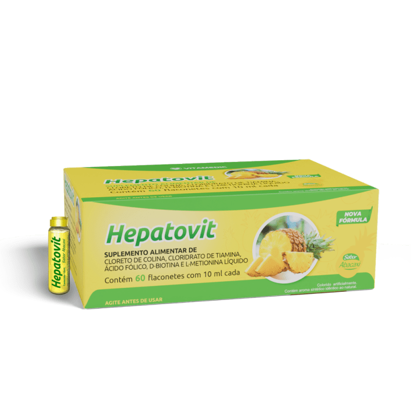 HEPATOVIT ABACAXI 10ML C/60 FLACONETES HEPATOVIT ABACAXI 10ML C/60 FLACONETES