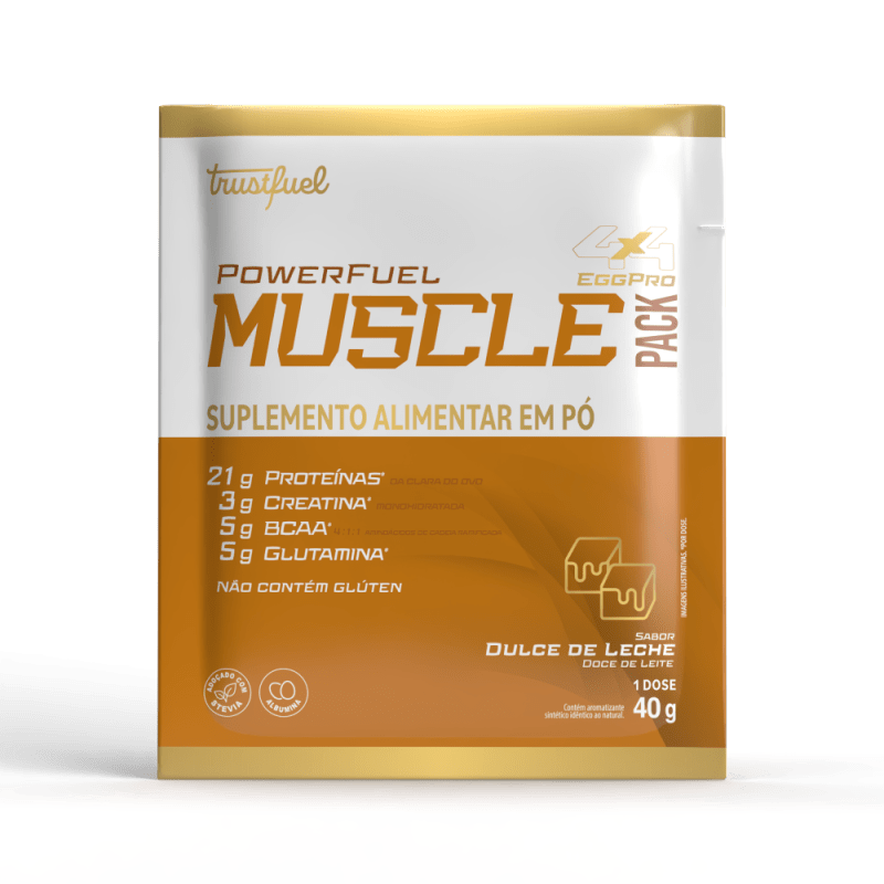 MUSCLE PACK EGG PROTEIN DULCE DE LECHE 40g - MONODOSE MUSCLE PACK EGG PROTEIN DULCE DE LECHE 40g - MONODOSE
