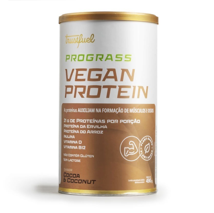 PROGRASS VEGAN PROTEIN - COCOA & COCONUT - 490G PROGRASS VEGAN PROTEIN - COCOA & COCONUT - 490G