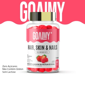 GOALMY GUMMIES HAIR, SKIN AND NAILS - STRAWBERRY - 60 GOMAS GOALMY GUMMIES HAIR, SKIN AND NAILS - STRAWBERRY - 60 GOMAS