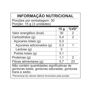 Tabela Nutricional - GOALMY GUMMIES PREBIOTIC - PINEAPPLE - 90 GOMAS}