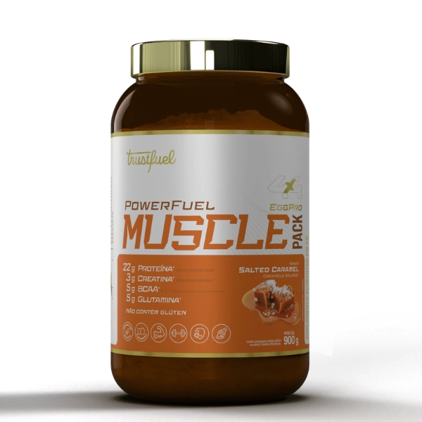 MUSCLE PACK EGG PROTEIN + ASSOCIAÇÕES - SALTED CARAMEL MUSCLE PACK EGG PROTEIN + ASSOCIAÇÕES - SALTED CARAMEL