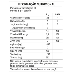 WARM UP ULTRA - PRÉ-TREINO & METABOLISMO - LEMON - 240G